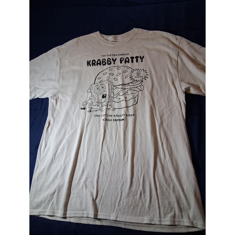 Nickelodeon Spongebob Krabby Patty Bakini Bottom Shirt Sz Xl